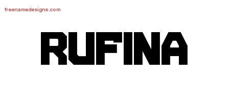Rufina Titling Name Tattoo Designs