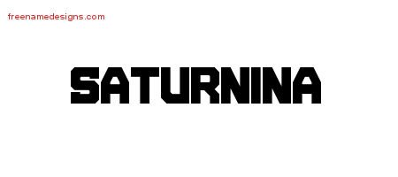 Saturnina Titling Name Tattoo Designs