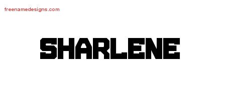 Sharlene Titling Name Tattoo Designs