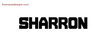 Sharron Titling Name Tattoo Designs