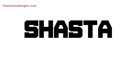 Shasta Titling Name Tattoo Designs