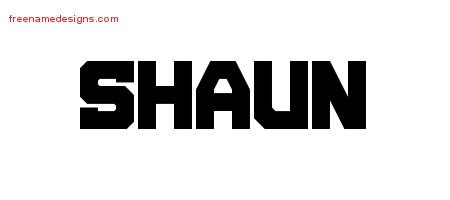 Shaun Titling Name Tattoo Designs