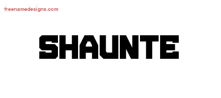 Shaunte Titling Name Tattoo Designs