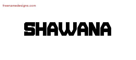 Shawana Titling Name Tattoo Designs
