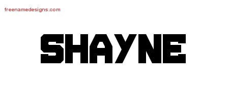Shayne Titling Name Tattoo Designs