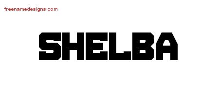 Shelba Titling Name Tattoo Designs