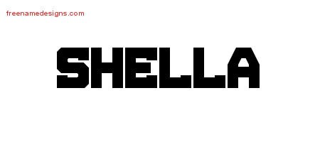 Shella Titling Name Tattoo Designs