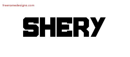 Shery Titling Name Tattoo Designs