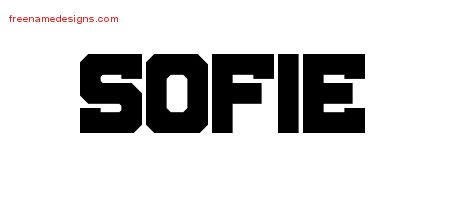 Sofie Titling Name Tattoo Designs