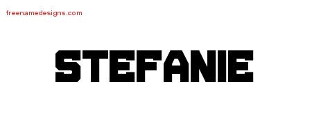 Stefanie Titling Name Tattoo Designs