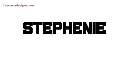 Stephenie Titling Name Tattoo Designs