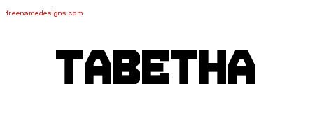 Tabetha Titling Name Tattoo Designs