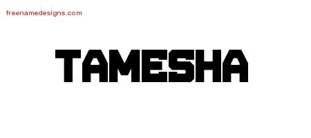 Tamesha Titling Name Tattoo Designs
