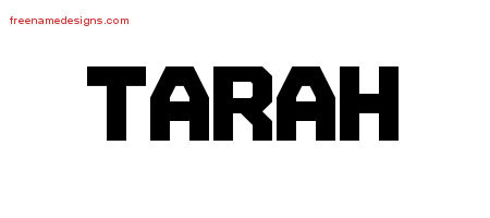 Tarah Titling Name Tattoo Designs