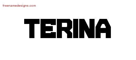 Terina Titling Name Tattoo Designs