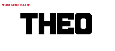 Theo Titling Name Tattoo Designs