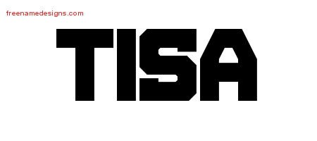 Tisa Titling Name Tattoo Designs