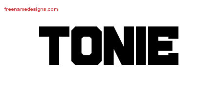 Tonie Titling Name Tattoo Designs