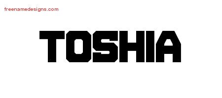 Toshia Titling Name Tattoo Designs