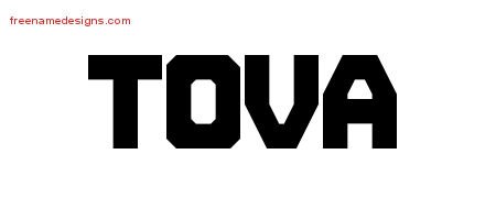 Tova Titling Name Tattoo Designs