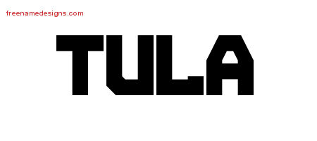 Tula Titling Name Tattoo Designs