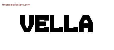 Vella Titling Name Tattoo Designs