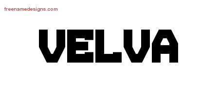 Velva Titling Name Tattoo Designs