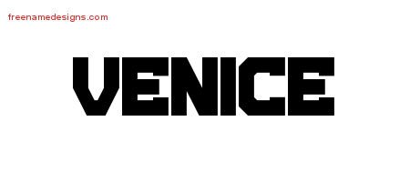 Venice Titling Name Tattoo Designs