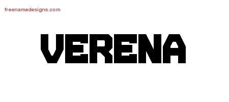 Verena Titling Name Tattoo Designs