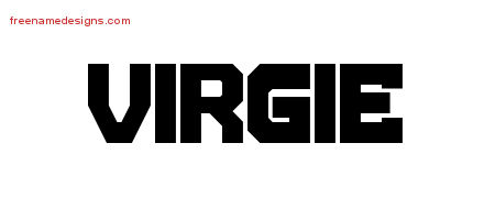Virgie Titling Name Tattoo Designs