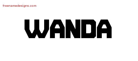 Wanda Titling Name Tattoo Designs