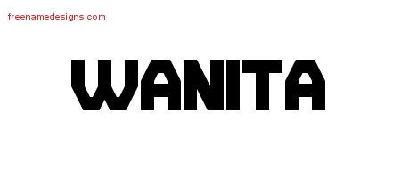 Wanita Titling Name Tattoo Designs