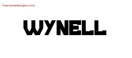 Wynell Titling Name Tattoo Designs