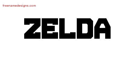 Zelda Titling Name Tattoo Designs
