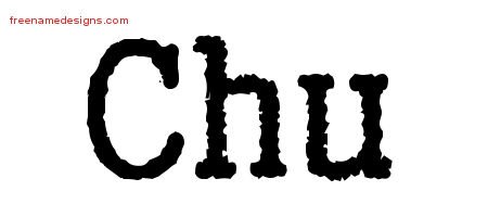 Chu Typewriter Name Tattoo Designs