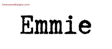 Emmie Typewriter Name Tattoo Designs