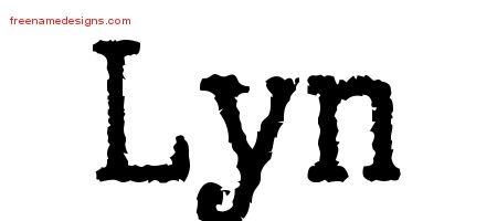 Lyn Typewriter Name Tattoo Designs