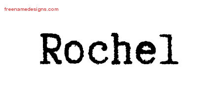 Typewriter Name Tattoo Designs Rochel Free Download - Free Name Designs