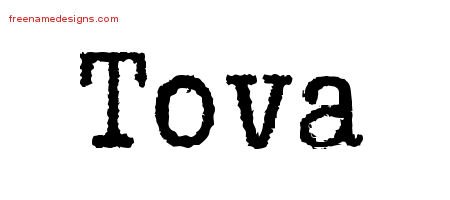 Tova Typewriter Name Tattoo Designs