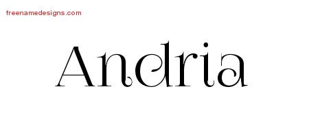 Andria Vintage Name Tattoo Designs