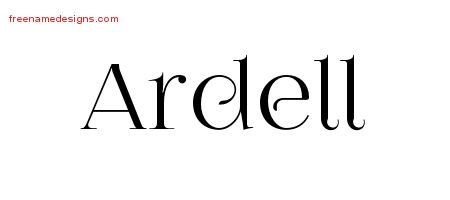 Ardell Vintage Name Tattoo Designs