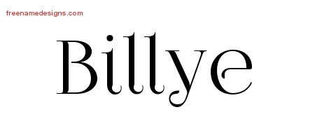 Billye Vintage Name Tattoo Designs