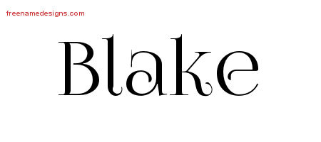 Vintage Name Tattoo Designs Blake Free Download - Free Name Designs