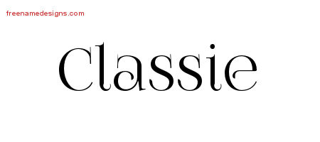 Classie Vintage Name Tattoo Designs
