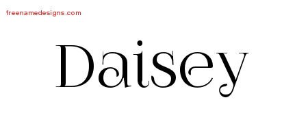 Daisey Vintage Name Tattoo Designs