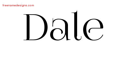 Dale Vintage Name Tattoo Designs