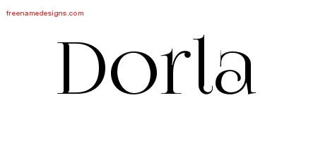 Dorla Vintage Name Tattoo Designs