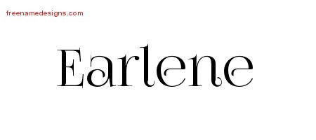Earlene Vintage Name Tattoo Designs