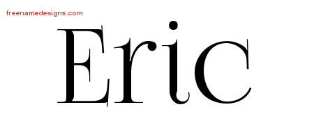 Eric Vintage Name Tattoo Designs