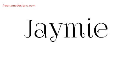 Jaymie Vintage Name Tattoo Designs
